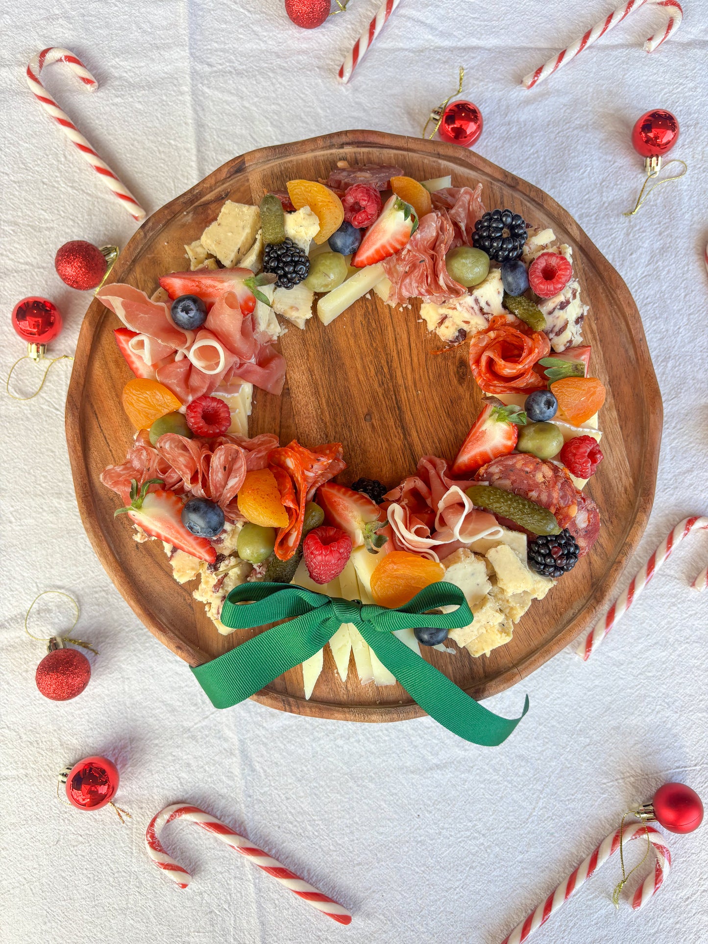 Christmas Cheese Wreath