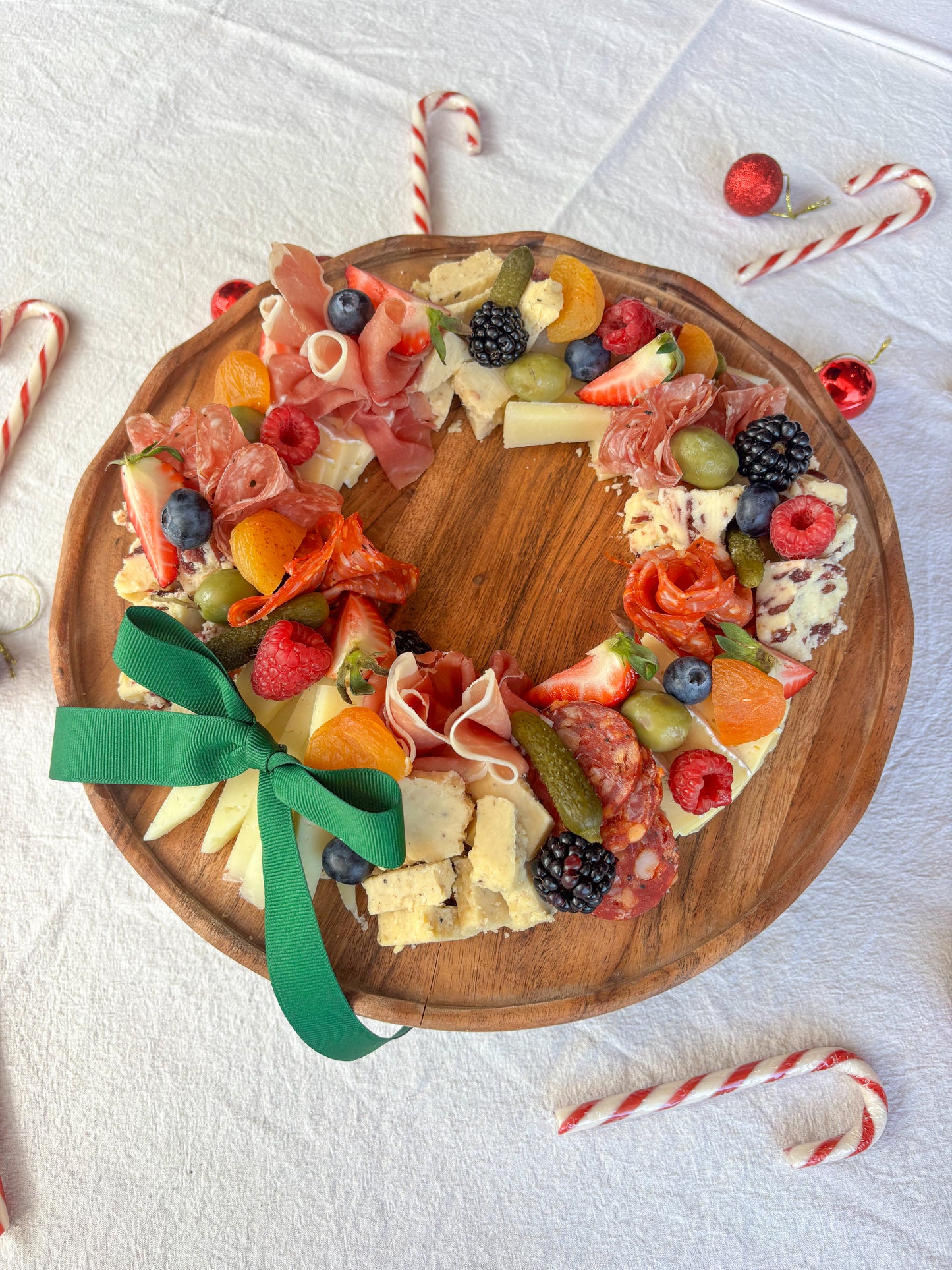 Christmas Cheese Wreath