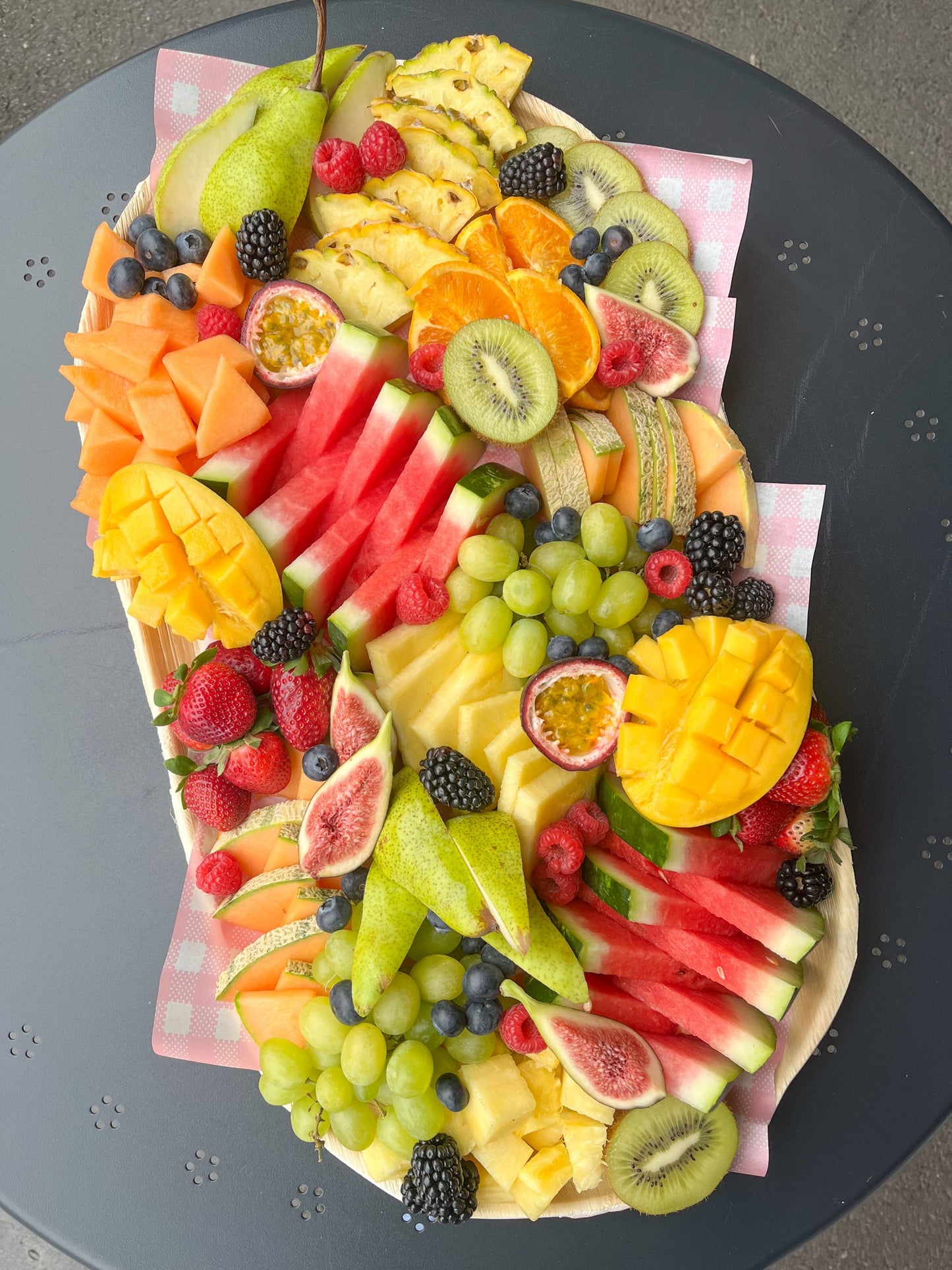 Fruit Palm Leaf Platter