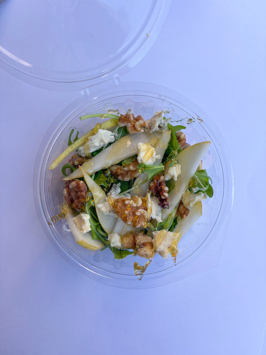Rocket, Pear, Blue Cheese & Walnut Salad Pot